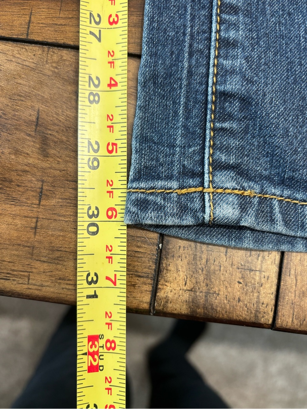Y2K Vintage Apple Bottoms Dark Blue Distressed Embroidered Skinny Jeans - Picture 7 of 13